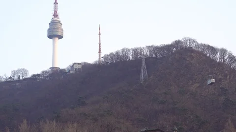 N seoul tower Video stock 90505740