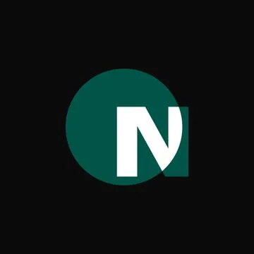 N text vector logo design. N letter mark brand logo illustration Stock Illustration