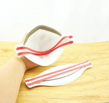 N95 mask on table Stock Photos