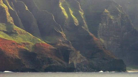 Na Pali Cliffs Stockfoto's