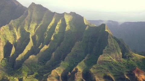 Na Pali Cliffs Stockfoto's