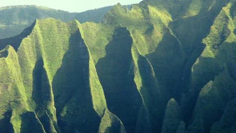 Na Pali Cliffs Stockfoto's