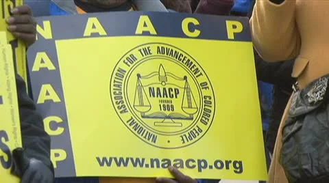 NAACP Sign  Stock Footage 21831330