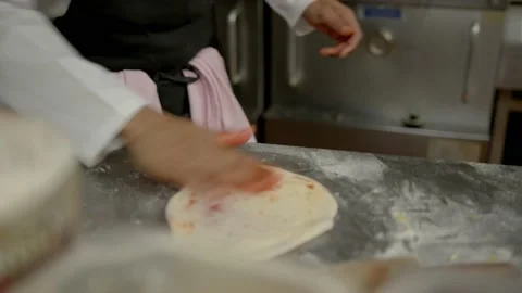 Naan being made in authentic indian kitchen Stock Footage 167270158