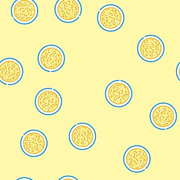 Naan bread indian cuisine vector seamless pattern Stock Illustration
