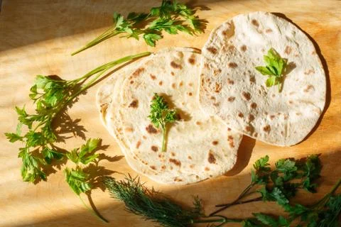 Naan bread Foto stock