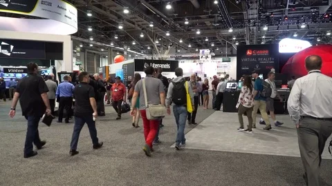 NAB Show floor Video stock 76194349