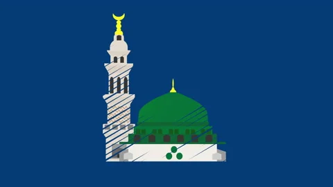 Nabawi Mosque Stock Footage 161259833
