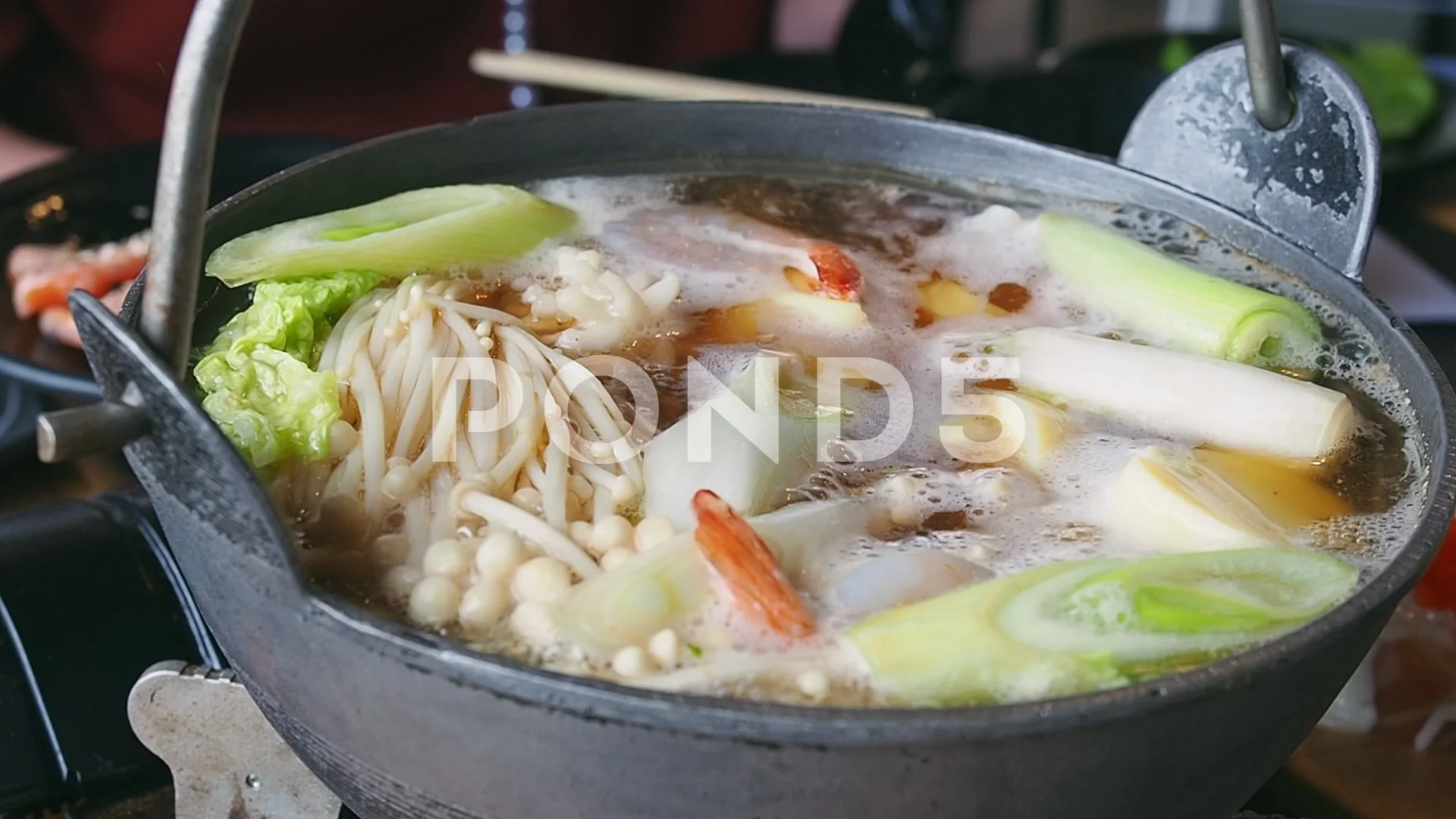 Hot Pot Japanese Shabu Shabu Sukiyaki Japanese Food Style Stock