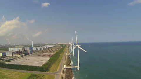 Nabizaki Wind Farm Stock-Footage 332038549