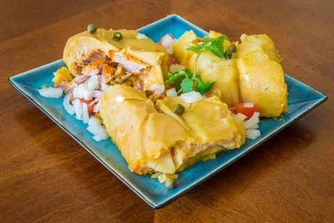 Nacatamal or tamal, a dish from Latin America Stock Photos