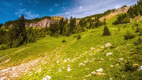 Naches Peak Loop Trail in Mount Rainier National Park Stock Footage 332141497