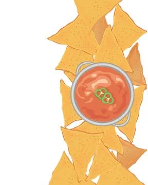 Nacho background Stock Illustration