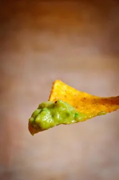 Nacho chips and dip Stock Photos