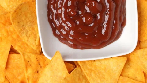 Nacho chips Video stock 91731861