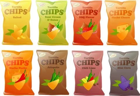 Nacho Chips Stock Illustration