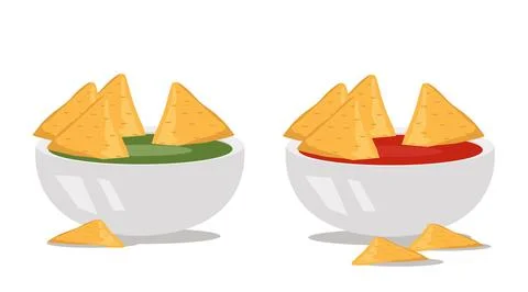 Nacho design on white background Stock Illustration