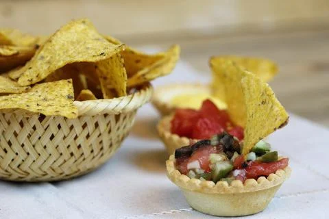 Nachos appetizer beer Stock Photos