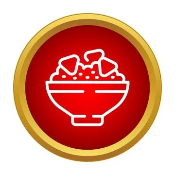 Nachos bowl full of chips and salsa Stock Illustration