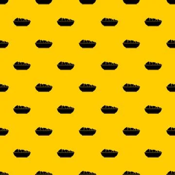 Nachos in bowl pattern Stock Illustration