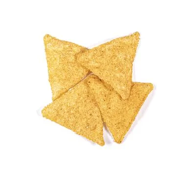Nachos chips isolated on white background Stock Photos