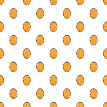 Nachos chips pattern on white background Stock Illustration