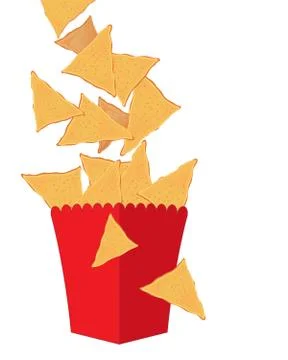 Nachos Illustrazione stock