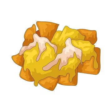 Nachos illustration Ilustração Stock