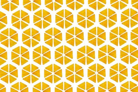 Nachos Mexican chips pattern on white background. Foto stock