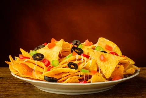 Nachos on a plate Stock Photos