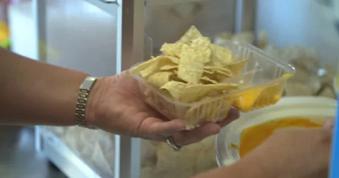 Nachos tight shot Vídeos de archivo 57116456