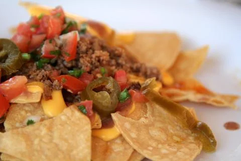 Nachos upclose Stock Photos