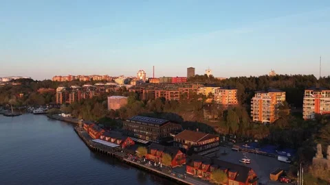 Nacka Strand in evening Video stock 276954648