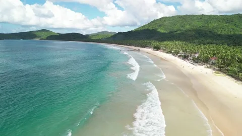 Nacpan beach Stock Footage 302746783