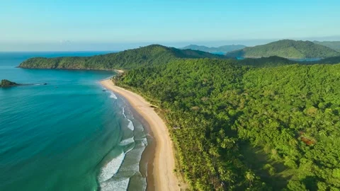 Nacpan beach, Palawan, Philippines. Stock Footage 330130432