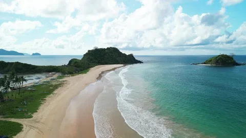 Nacpan Beach in the Philippines Stock Footage 302999855