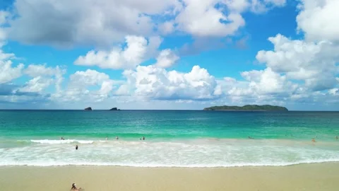Nacpan Beach in the Philippines Stock Footage 302999905
