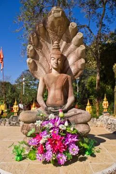 Nacprk statue of thai temples Stock Photos