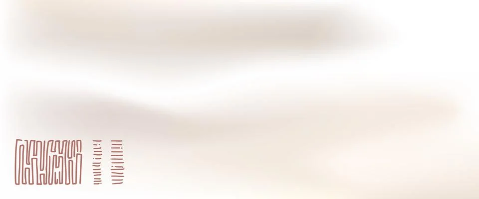 Nacre beige gradient with folk scribbles. Brown neutral soft cream silk bg. Illustrazione stock