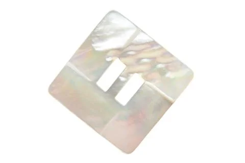 Nacre button isolated Stock Photos