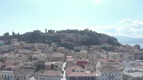 Nafplio-34 Left to right showing the urban setting Stock Footage 103363557