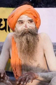 Naga Baba Foto stock