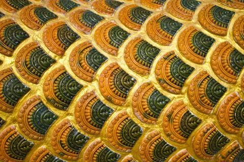 Naga scale pattern Stock Photos