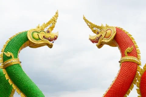 Naga statue Stock Photos