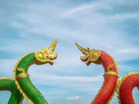 Naga statue Stock Photos