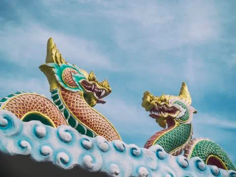 Naga statue Stock Photos