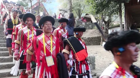 Naga Tribe Elegance Well-dressed Stock Video Pond5