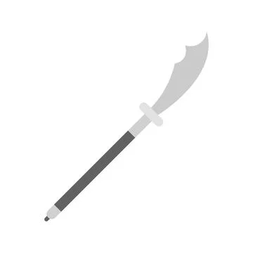 Naginata icon vector image. Stock Illustration
