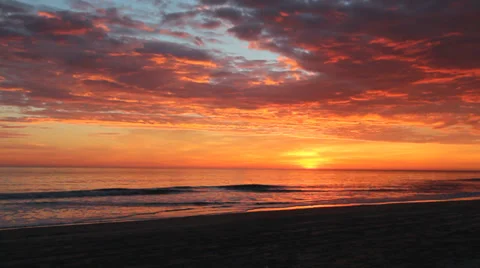 Nags head sunrise from the beach Stock Footage 34519430