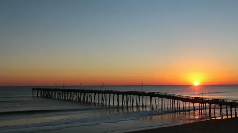 Nags head sunrise Stock Footage 34946741